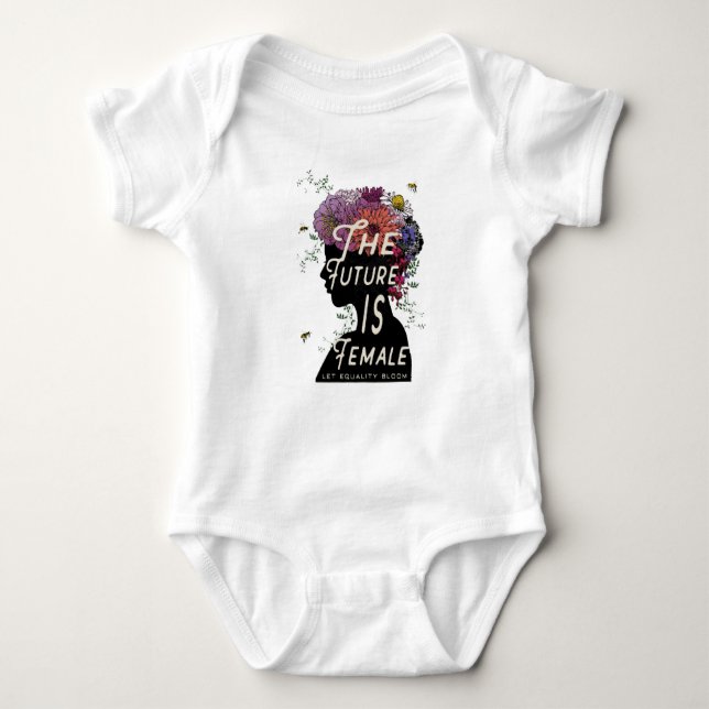The Future Is Female - baby bodysuit (Front)