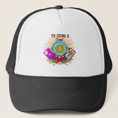 The Future is Female Crystal Ball Trucker Hat