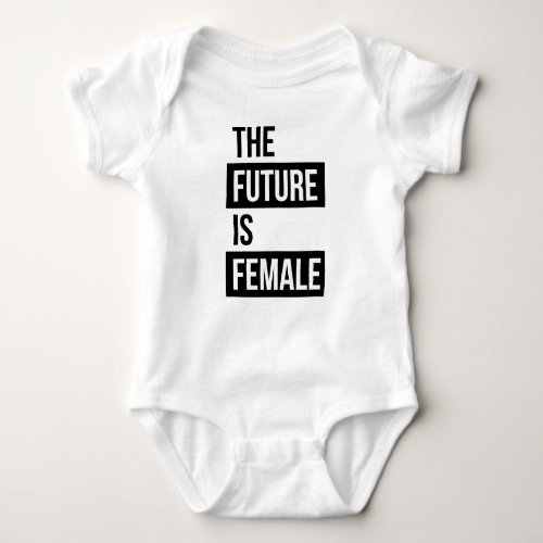 The Future Is Female Feminist Baby Romper