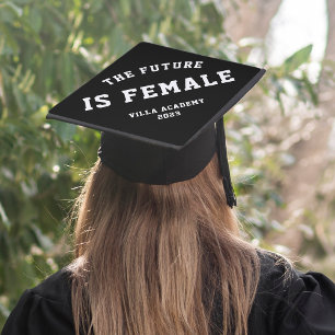 The Future is Female Graduation Cap Topper