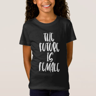 The Future is Female kids' t-shirt white font