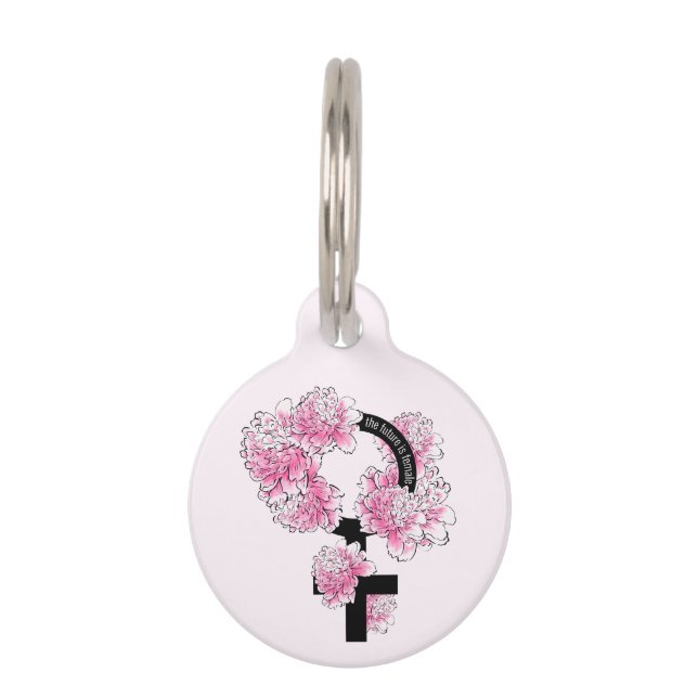 The Future is Female Pet ID Tag (Front)