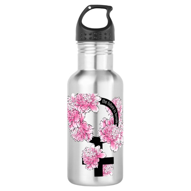 The Future is Female Stainless Steel Water Bottle (Front)