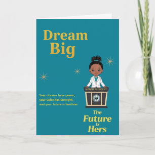 The Future is Hers Affirmation Card