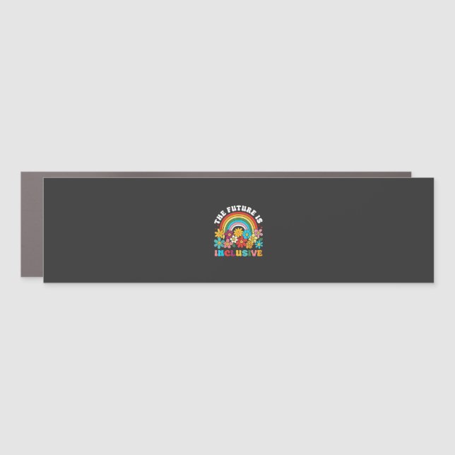 The Future Is Inclusive Pride Month LGBTQ  Car Magnet (Front)