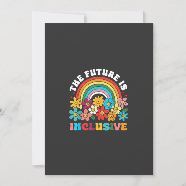 The Future Is Inclusive Pride Month LGBTQ  Invitation (Front)