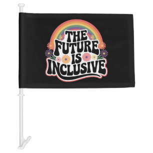 The Future is Inclusive Rainbow LGBTQ Flag Gay