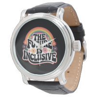The Future is Inclusive Rainbow LGBTQ Flag Gay