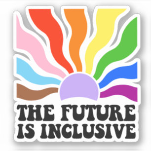 The future is inclusive sticker