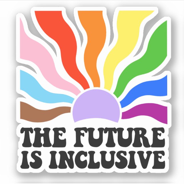 The future is inclusive sticker (Front)
