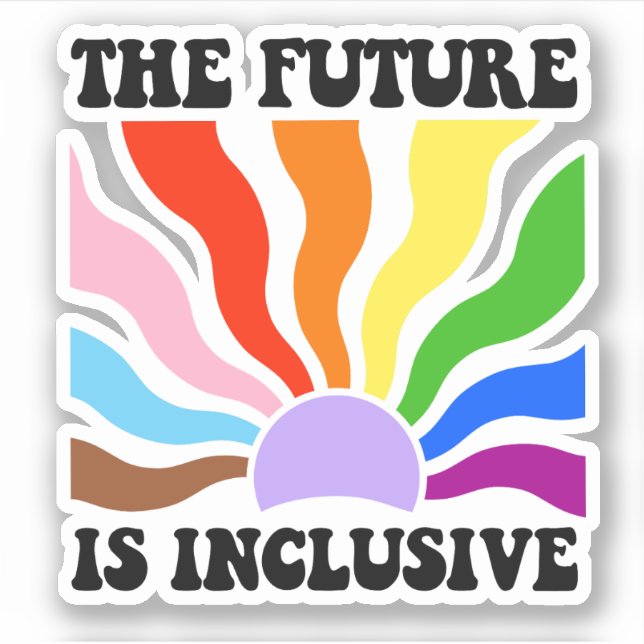 The future is inclusive sticker (Front)
