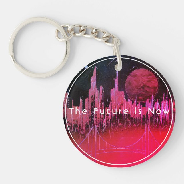 The Future Is Now Keychain (Front)