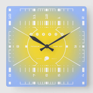 The Future Is Now Square Wall Clock