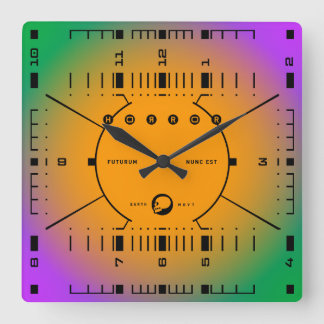The Future Is Now Square Wall Clock