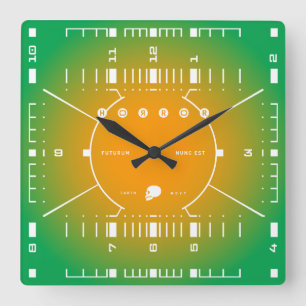 The Future Is Now Square Wall Clock