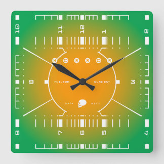 The Future Is Now Square Wall Clock