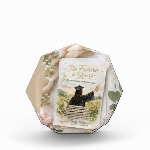 The Future is Yours – Elegant Girl Graduation Enco Acrylic Award