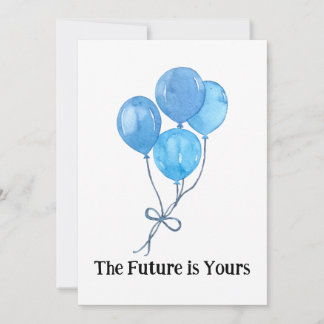 The Future is Yours – Watercolor Graduation Card