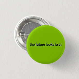 The future looks brat kamala harris democrat green button