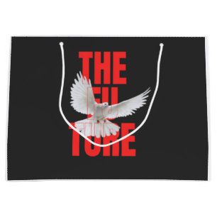 The Future – Motivational Typography Quote Large Gift Bag
