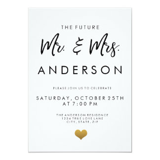 The Future Mr. and Mrs. Engagement Party Card