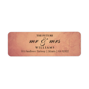 The Future Mr and Mrs Return Address Label
