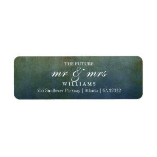 The Future Mr and Mrs Return Address Label