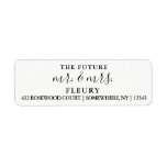 The Future Mr And Mrs Return Address Labels Small at Zazzle