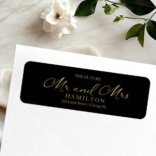 The Future Mr and Mrs Wedding Return Address Label