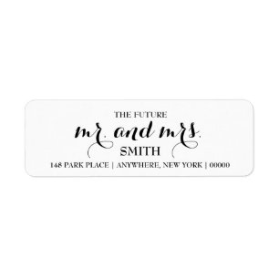 The Future MR & MRS Return Address Labels