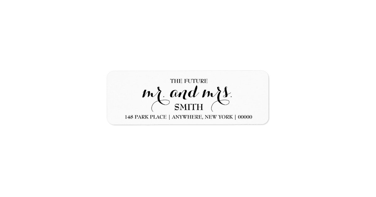 Wedding Return Address Label, Custom Address Labels, Future Mr & Mrs Return Address  Labels, Wedding Address Stickers, Save the Date Label 