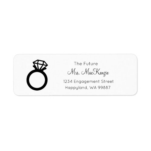 The Future Mrs Address Labels Engagement Labels