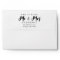 The Future Mrs and Mr 5x7 Envelopes Return Address