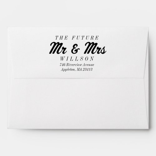 The Future Mrs and Mr 5x7 Preprinted Envelopes