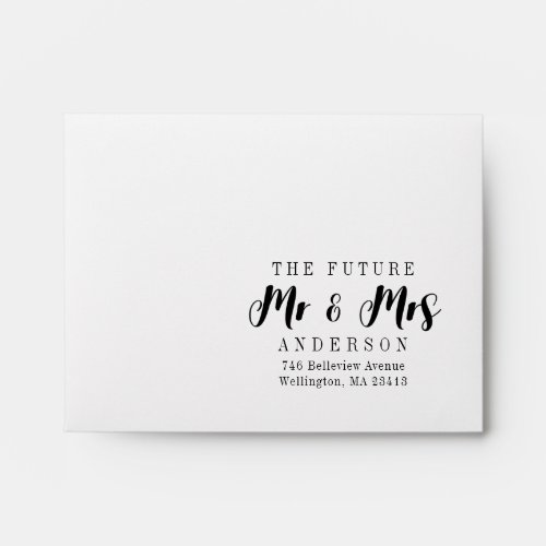 The Future Mrs and Mr Wedding RSVP  Envelopes
