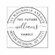 The Future Mrs and Mrs. Family Calligraphy Logo Self-inking Stamp | Zazzle