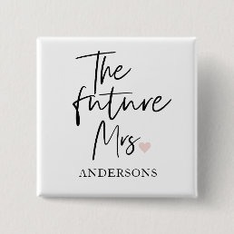 The Future Mrs and Your Name | Modern Beauty Gift Button