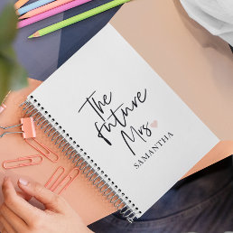 The Future Mrs and Your Name | Modern Beauty Gift Notebook