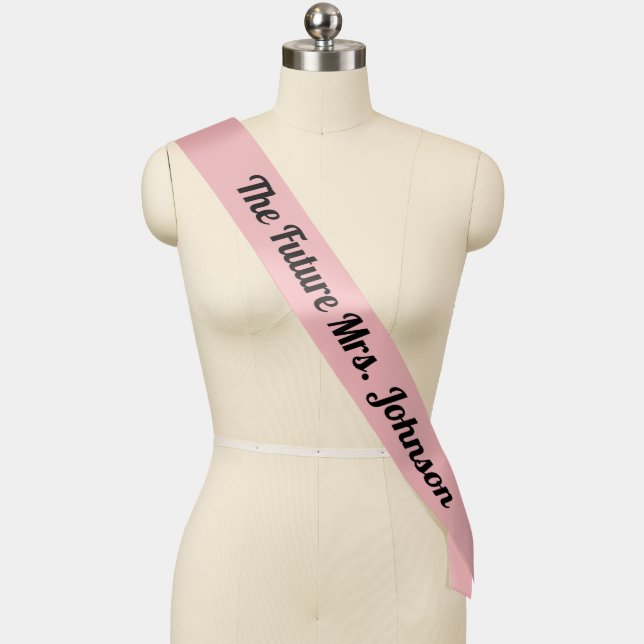 The Future Mrs. Bachelorette Sash Pink (Mannequin)