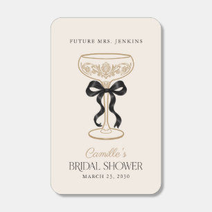 The Future Mrs Black Bow Matchbox Favor Matchboxes