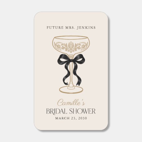 The Future Mrs Black Bow Matchbox Favor Matchboxes