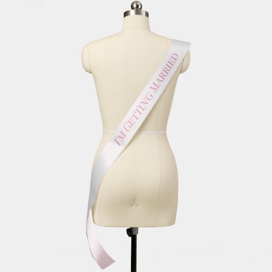 The Future Mrs. Bride Bachelorette Party Sash (Mannequin)