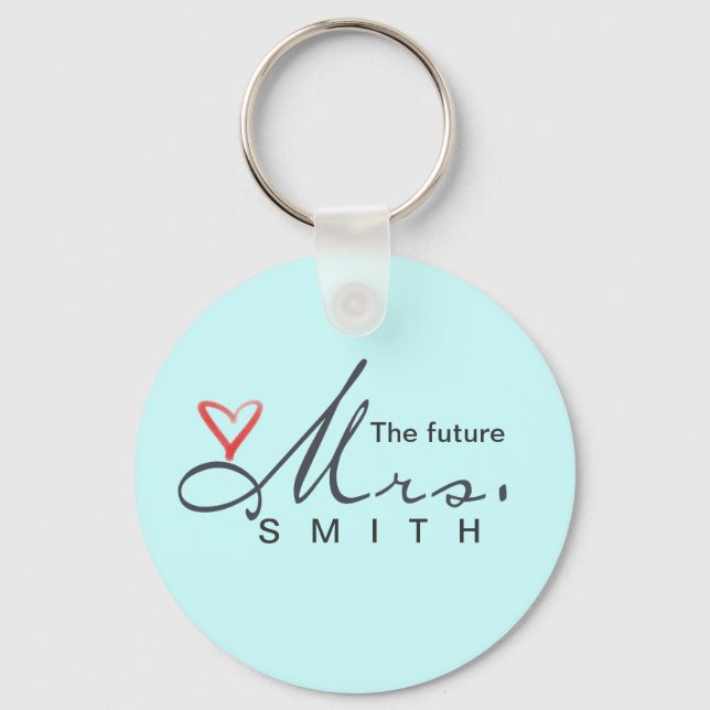 The future Mrs.  - customize your own! Keychain (Front)
