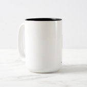 The Future Mrs | Gold Foil | Custom Name Wedding Two-Tone Coffee Mug (Front Left)