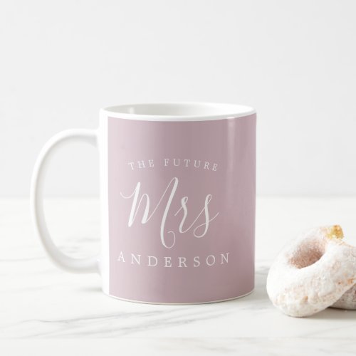 The Future Mrs Purple Engagement Gift Coffee Mug