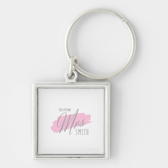 The Future Mrs Smith - Keyring Square  (Front)