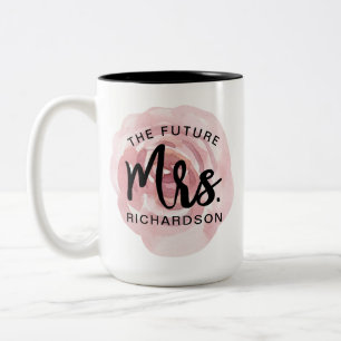 The Future Mrs. Watercolor Floral Mug