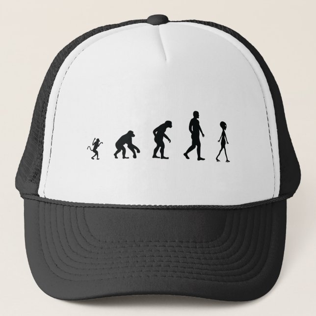 The Future of Human Evolution Trucker Hat (Front)