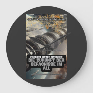 The Future of Space Prisons Large Clock