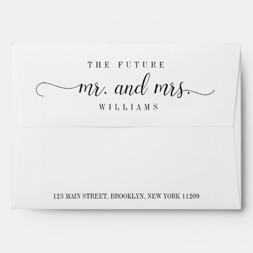 The Future Return Address Wedding Envelope